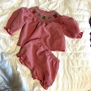 3-6 Christmas outfit worn once